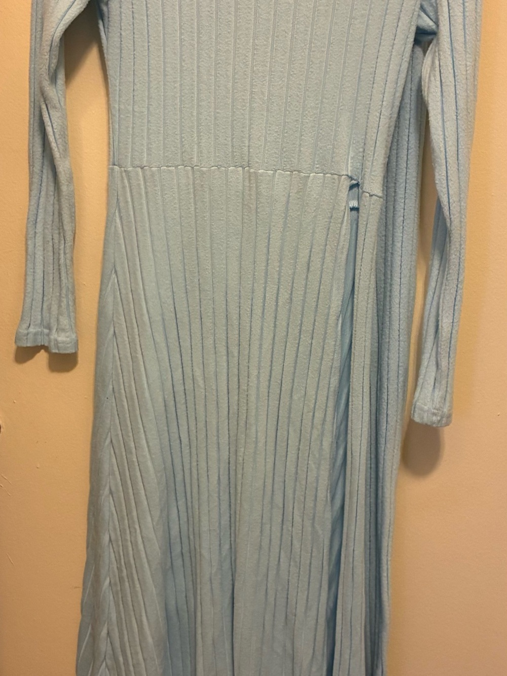 Light Blue Ribbed Pajama Set - Picture 6 of 6